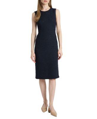 Britta Midi Sheath Dress in Luxury Tweed by SANTORELLI