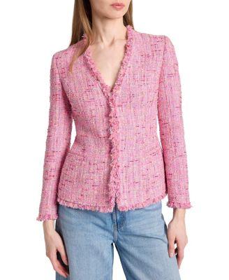 Cynthia Jacket in Luxury Cotton Blend Tweed by SANTORELLI