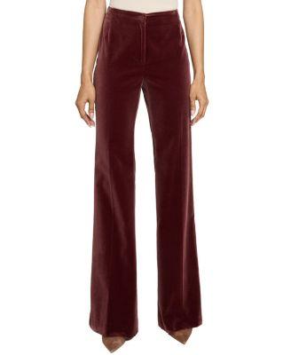 Elizabeth Flared Leg Pant in Luxury Velvet by SANTORELLI