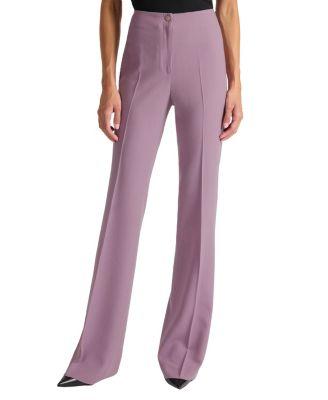 Elizabeth Flared Leg Pant in Virgin Wool Stretch by SANTORELLI