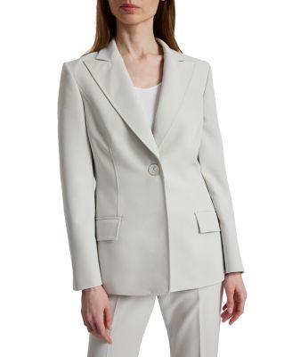Jess Crepe Single Button Jacket by SANTORELLI