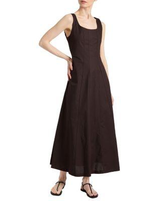 Pagina Sleeveless Maxi Cotton Dress by SANTORELLI