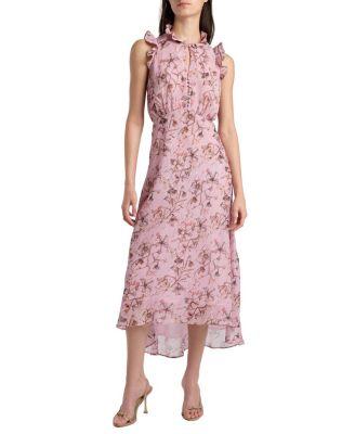 Sasha High-low Dress in Floral Georgette by SANTORELLI