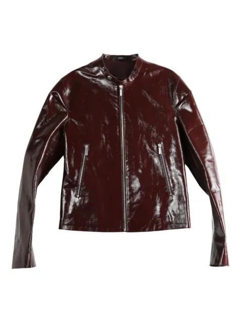 N 6 zip calf leather jacket by SAPIO