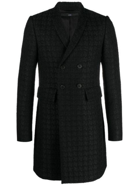 boucle double-breasted coat by SAPIO