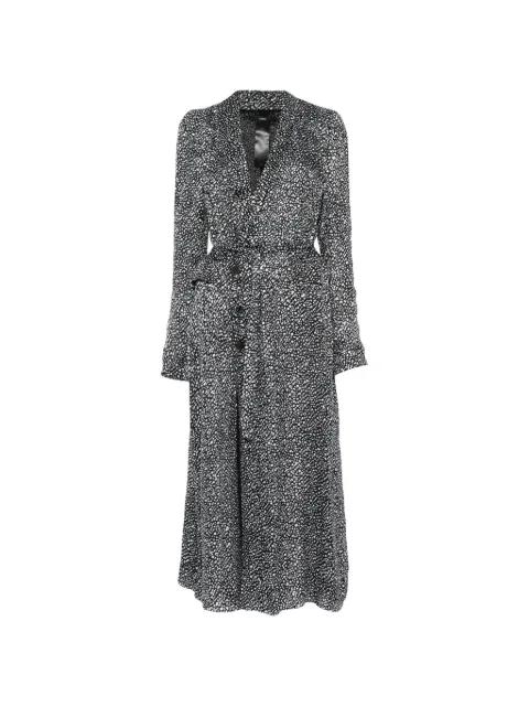 buttoned patterned coat by SAPIO