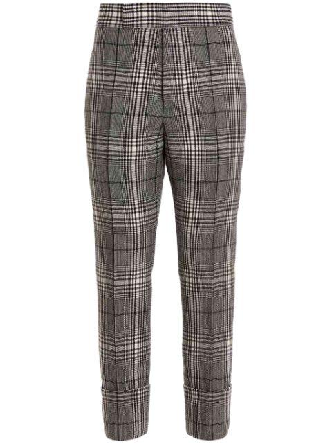 checked trousers by SAPIO