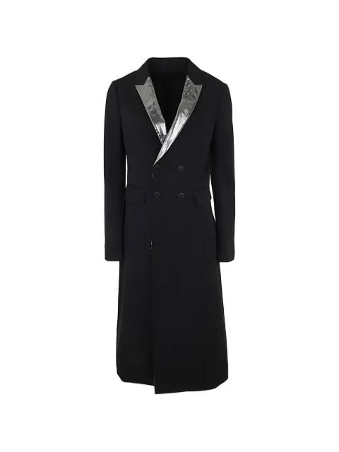 double-breasted collared coat by SAPIO