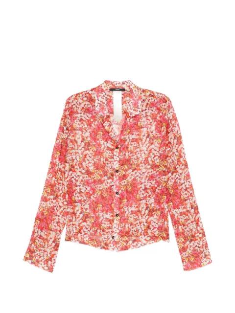 floral-print chiffon shirt by SAPIO
