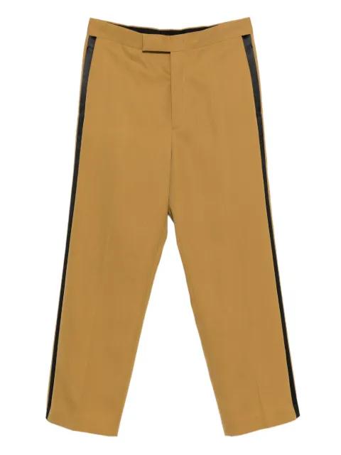 gabardine side-stripe trousers by SAPIO