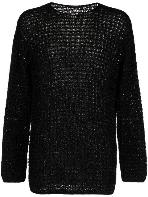 long-sleeves open-knit jumper by SAPIO