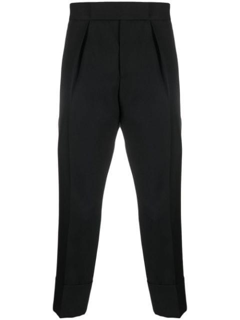 pleated cropped trousers by SAPIO