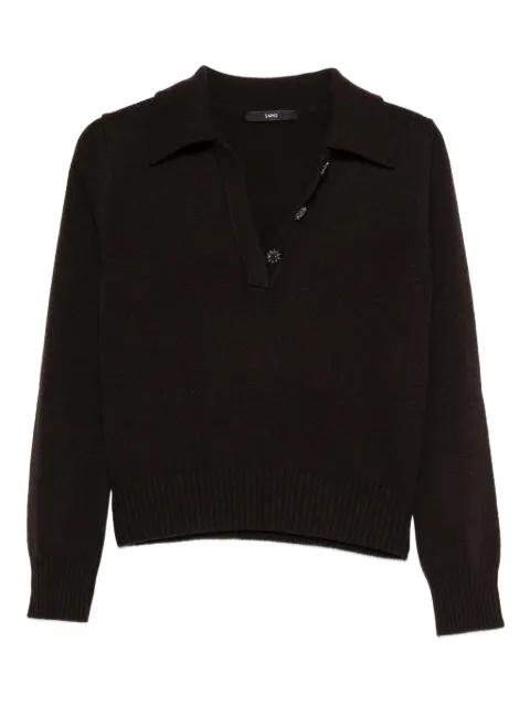 polo-collar sweater by SAPIO