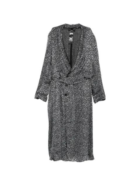 shawl-lapel coat by SAPIO