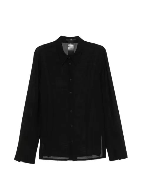 sheer button-up shirt by SAPIO