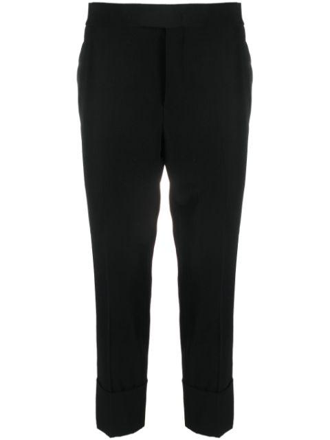 straight-leg cropped trousers by SAPIO