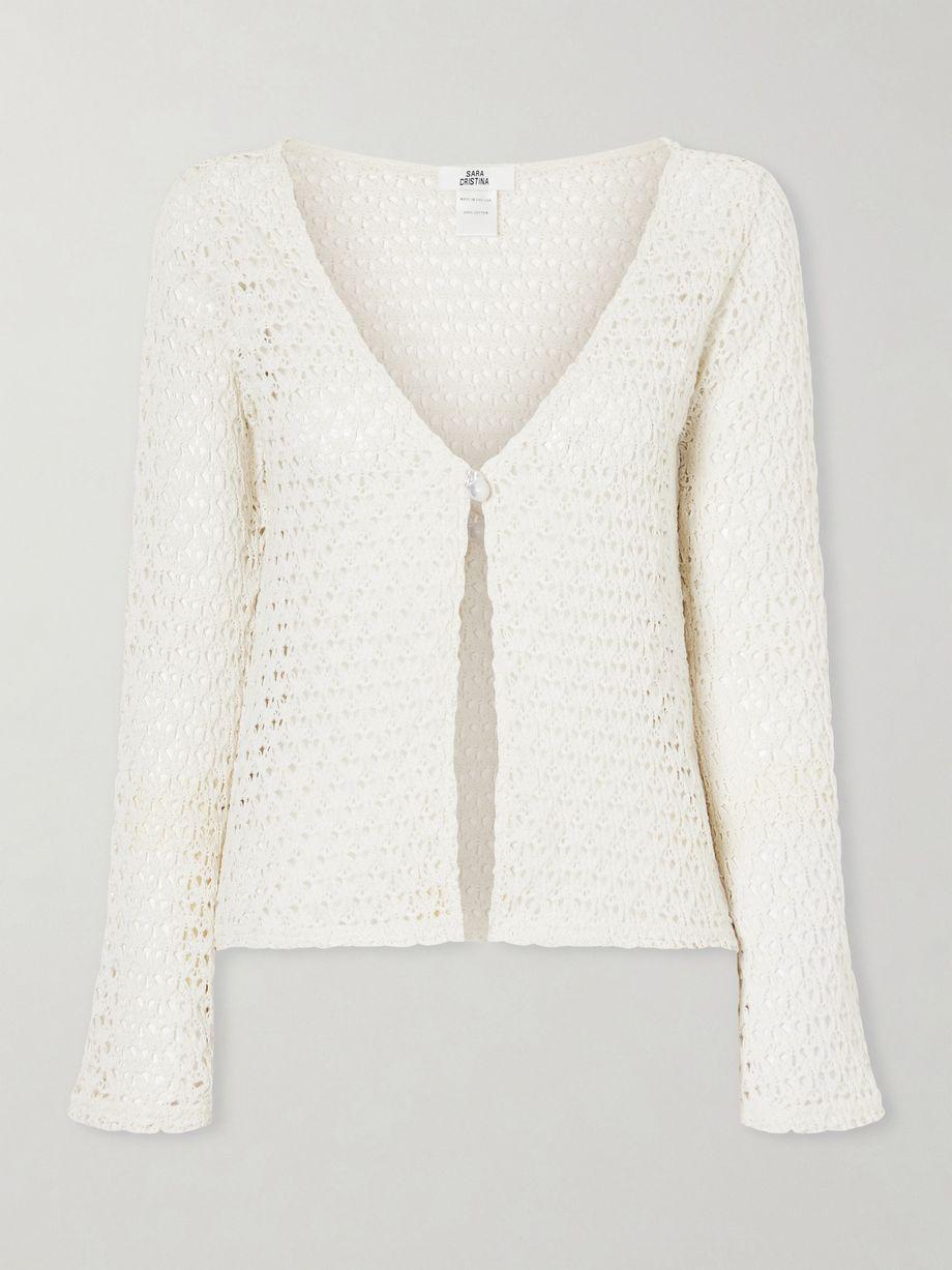 Arena crocheted cotton coverup by SARA CRISTINA