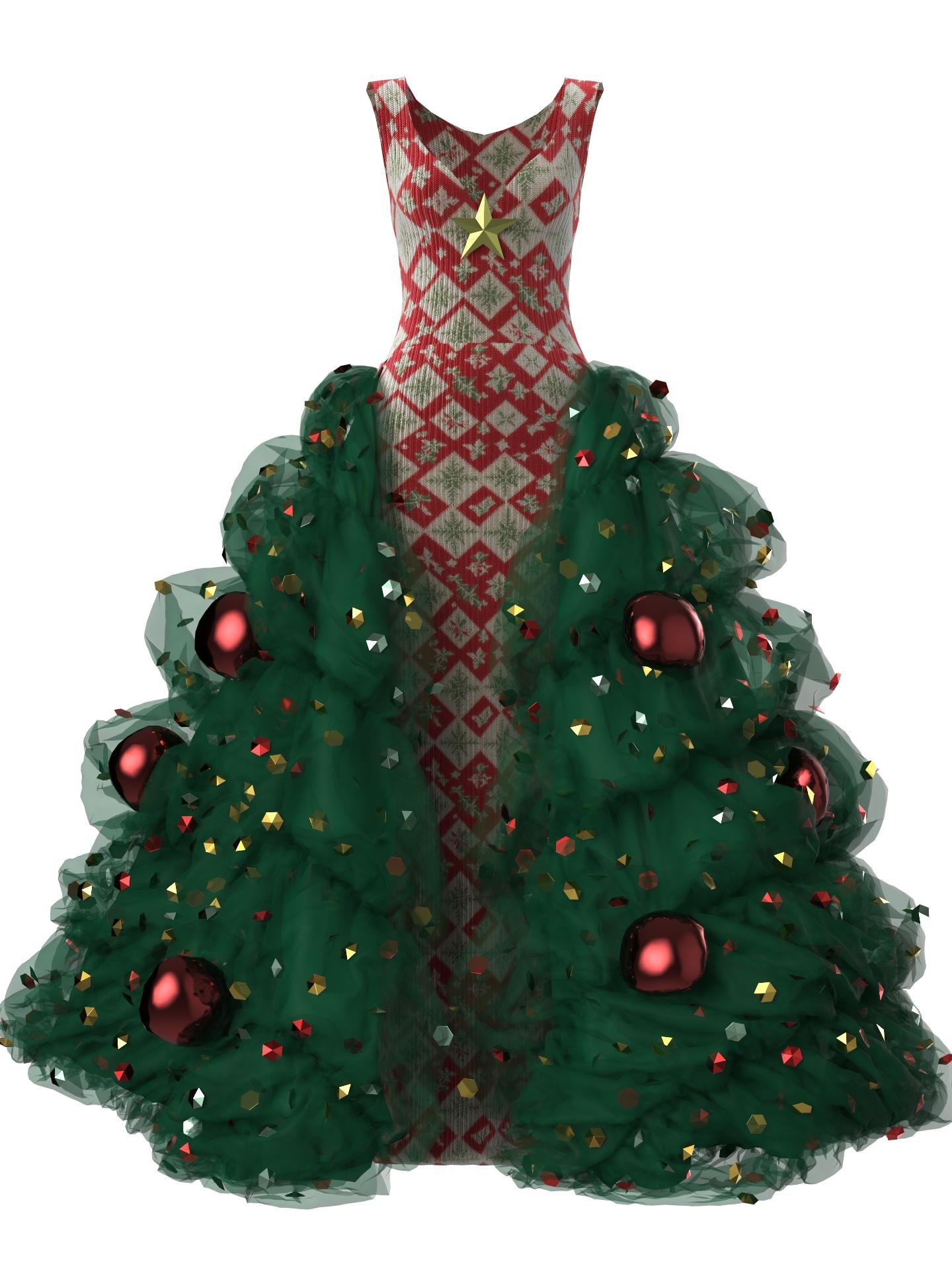 Christmas Gown-I-IV by SARA HASANPOUR