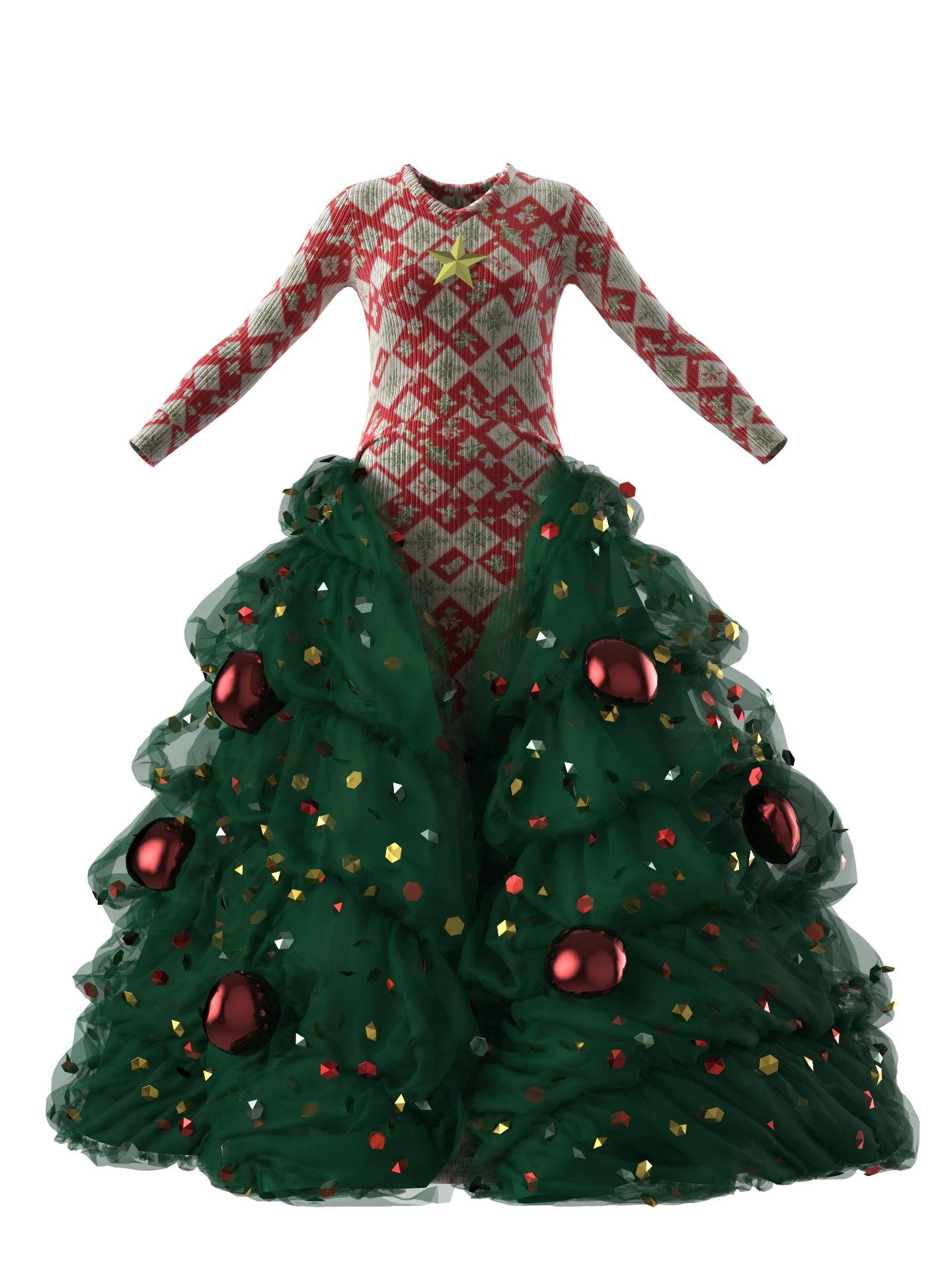 Christmas Gown-II-IV by SARA HASANPOUR