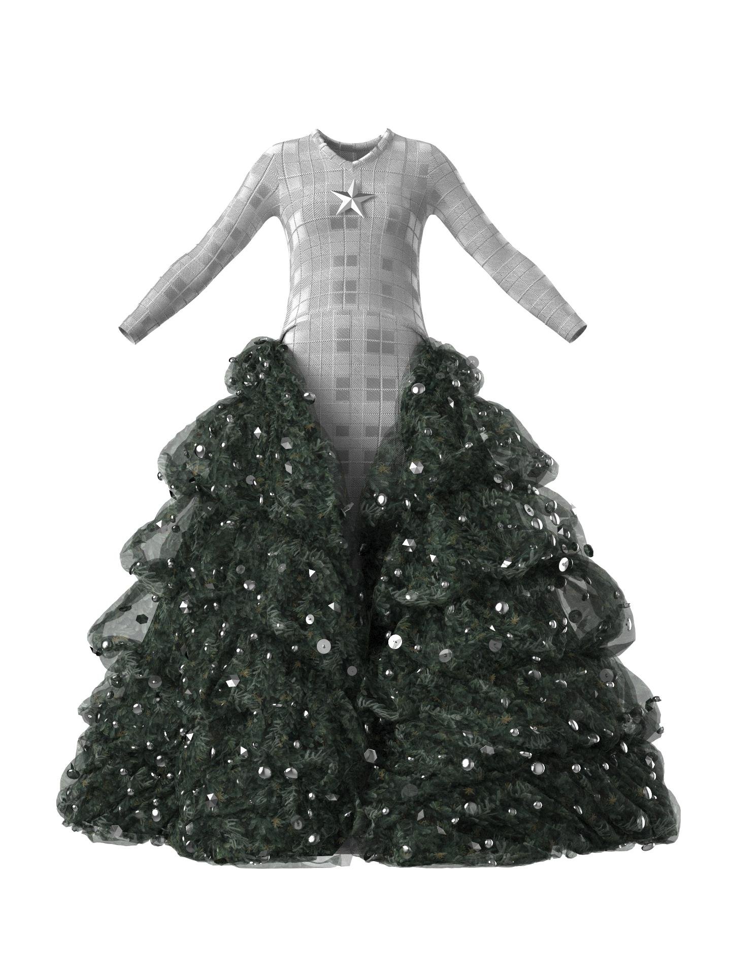 Christmas Gown-II-V by SARA HASANPOUR