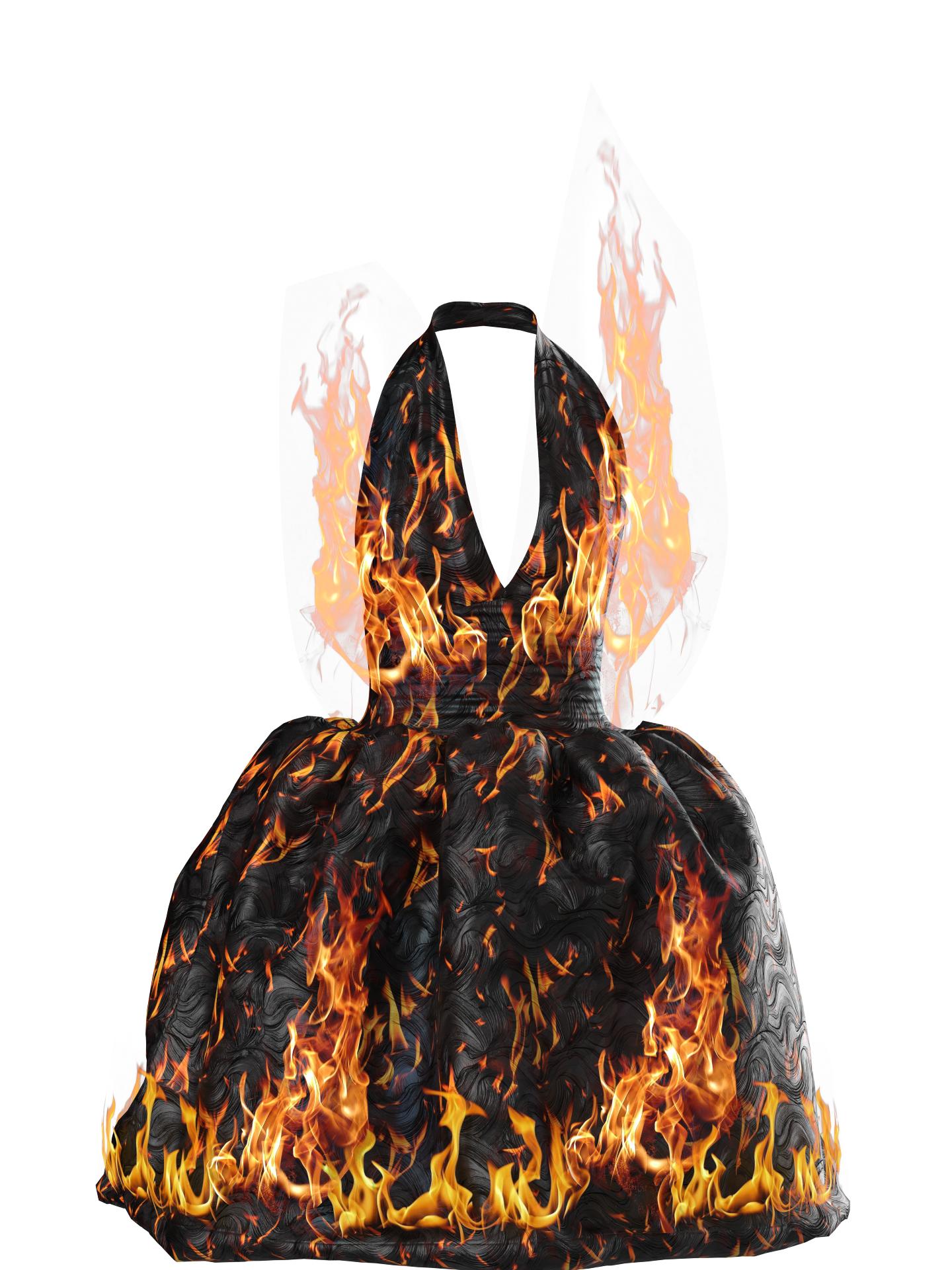 Ember Flame dress by SARA HASANPOUR