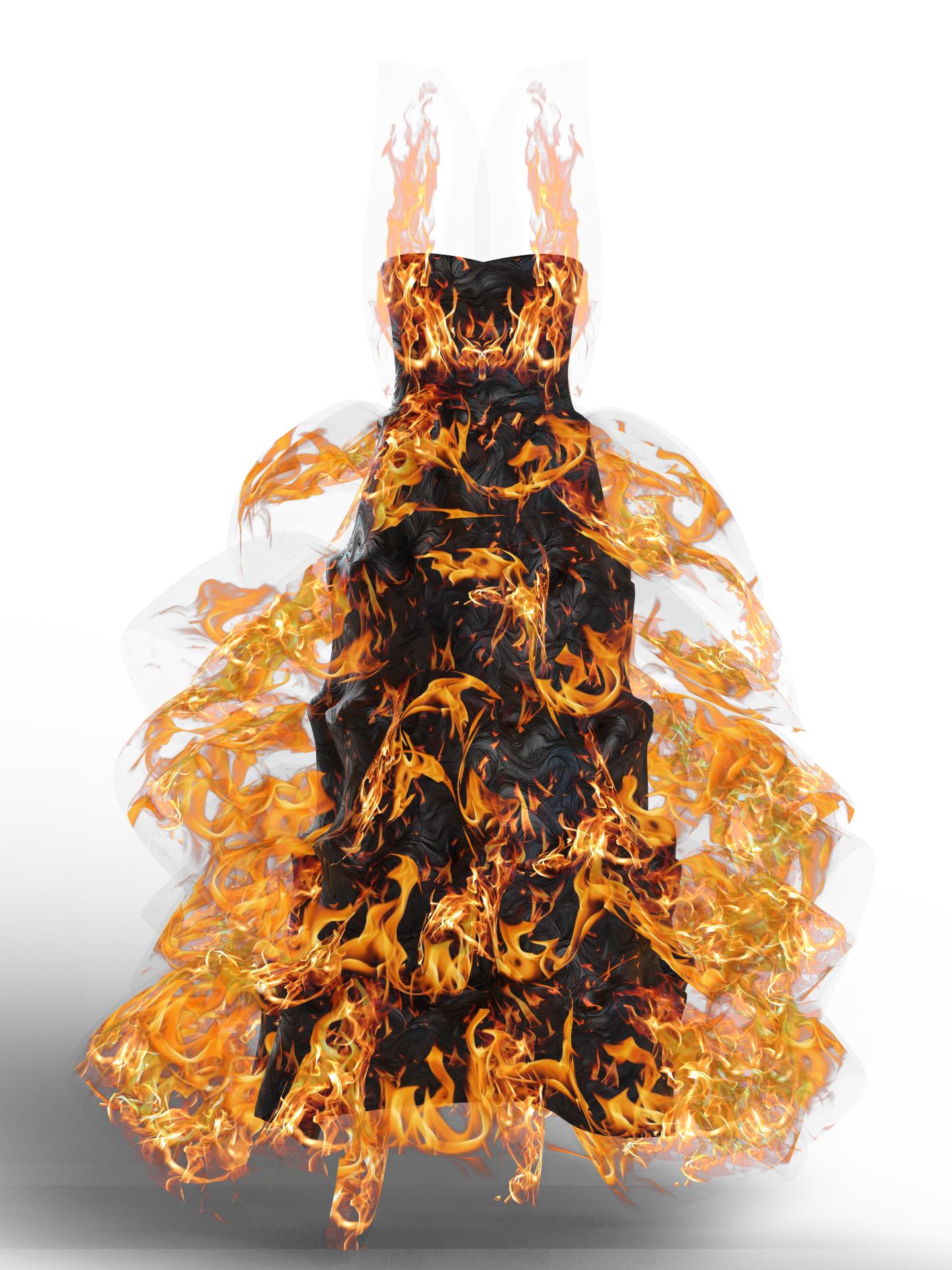 Firelight dress by SARA HASANPOUR