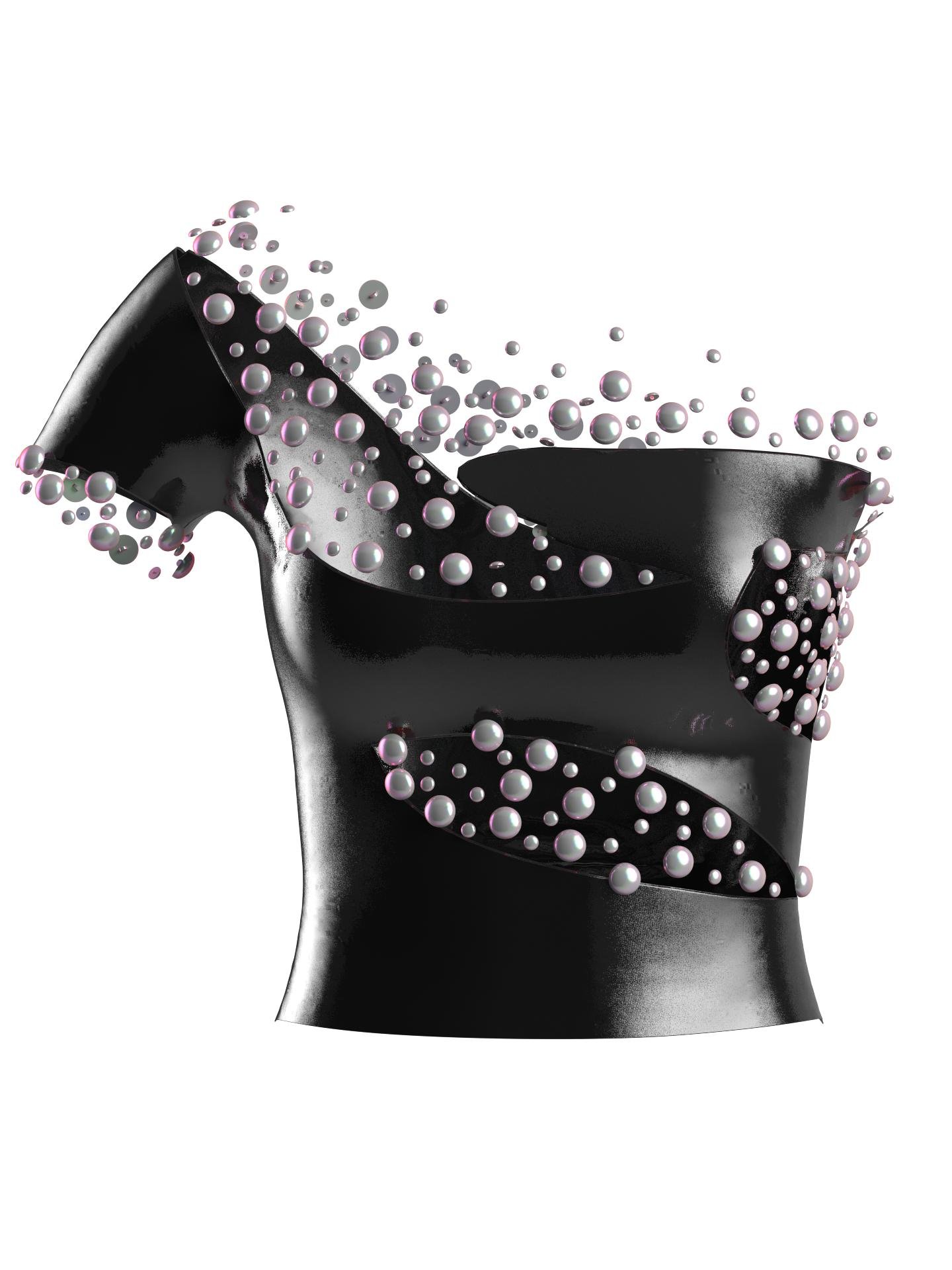 HoloShadow Midnight Pearl Top by SARA HASANPOUR