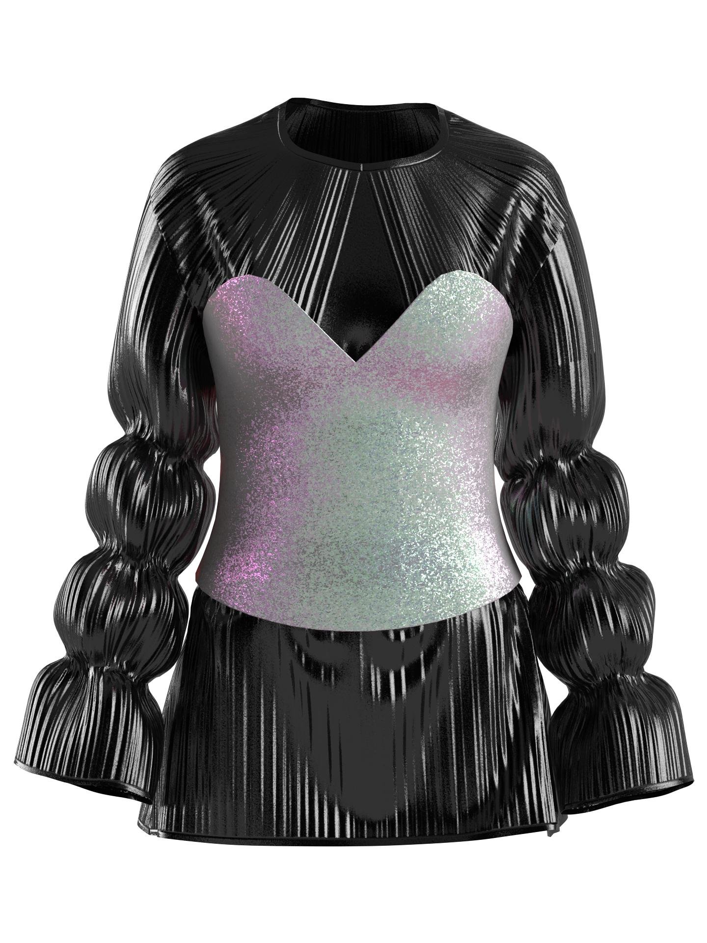 HoloShadow Rouge Top by SARA HASANPOUR
