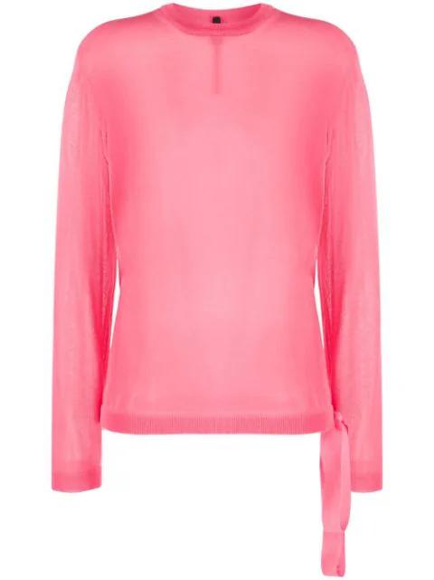 crew-neck jumper by SARA LANZI
