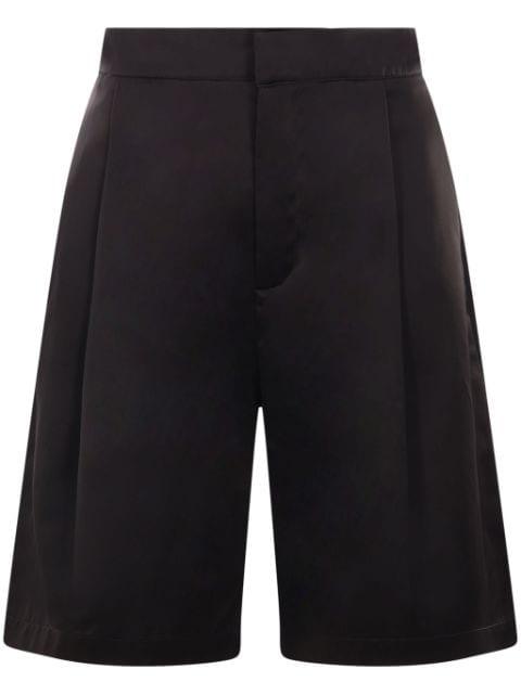twill-weave tailored shorts by SARA LANZI