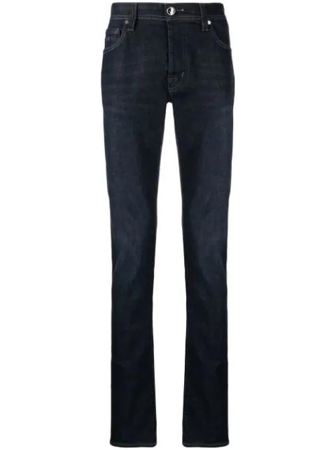 Leonardo mid-rise slim-cut jeans by SARTORIA TRAMAROSSA