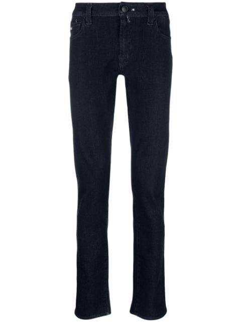 Leonardo mid-rise straight-leg jeans by SARTORIA TRAMAROSSA