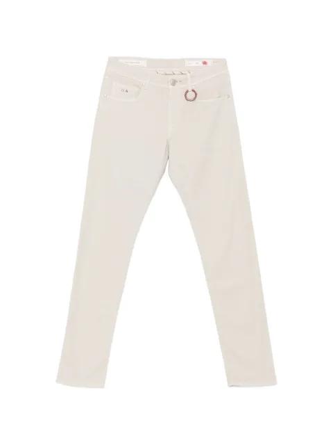 Michelangelo logo-patch jeans by SARTORIA TRAMAROSSA