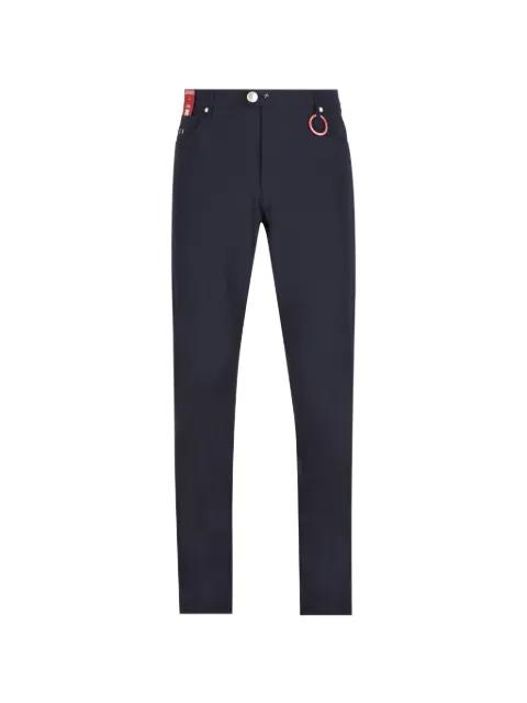 Michelangelo logo-patch jeans by SARTORIA TRAMAROSSA