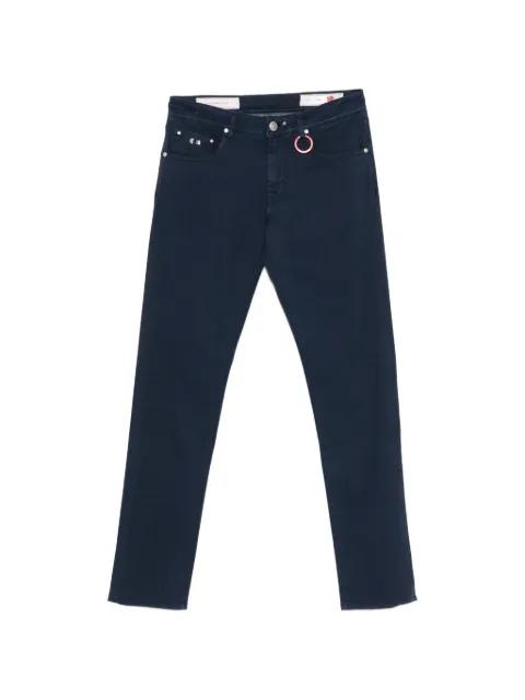 Michelangelo logo-plaque jeans by SARTORIA TRAMAROSSA