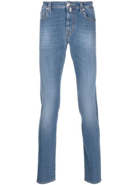 low-rise slim-fit jeans by SARTORIA TRAMAROSSA