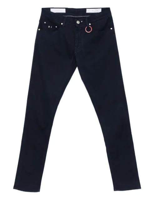 ring-detail trousers by SARTORIA TRAMAROSSA