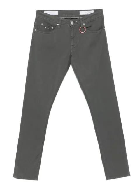 ring-detail trousers by SARTORIA TRAMAROSSA