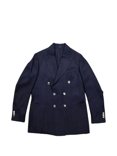 double-breasted wool blazer by SARTORIO NAPOLI