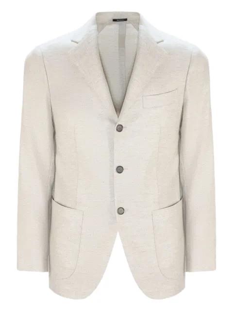 herringbone single-breasted blazer by SARTORIO NAPOLI