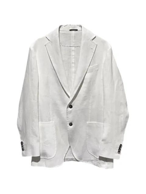 single-breasted linen blazer by SARTORIO NAPOLI