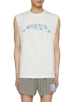 MothTech™ Vintage Logo Graphic Cotton Muscle Tank by SATISFY