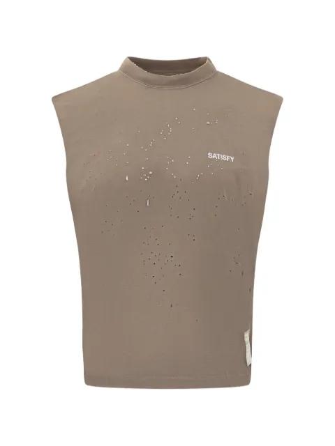 MothTech distressed-effect T-shirt by SATISFY