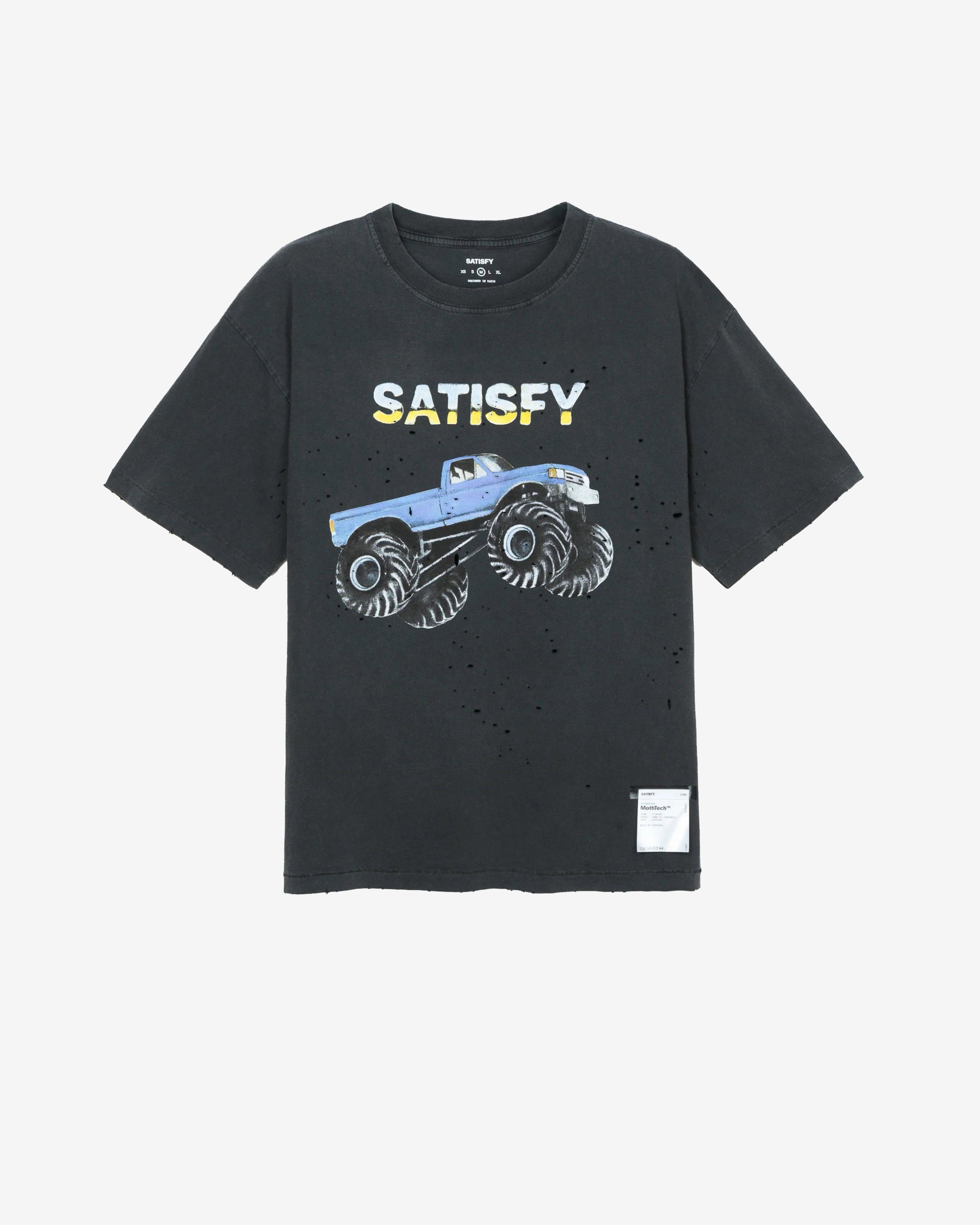 Satisfy - Men's MothTech T-Shirt - (Aged Black) by SATISFY