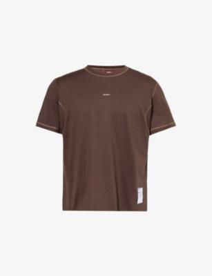 Softcell™ Cordura® Climb brand-patch cotton-blend jersey T-shirt by SATISFY