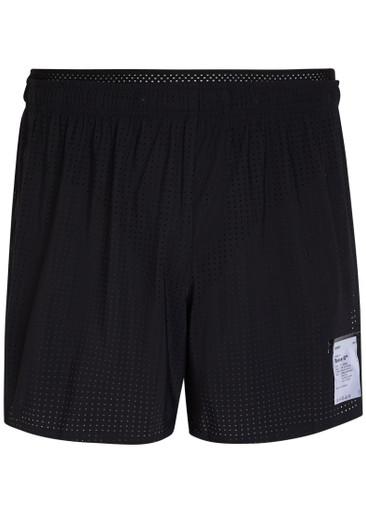 Space-O™ 5 perforated stretch-jersey shorts by SATISFY
