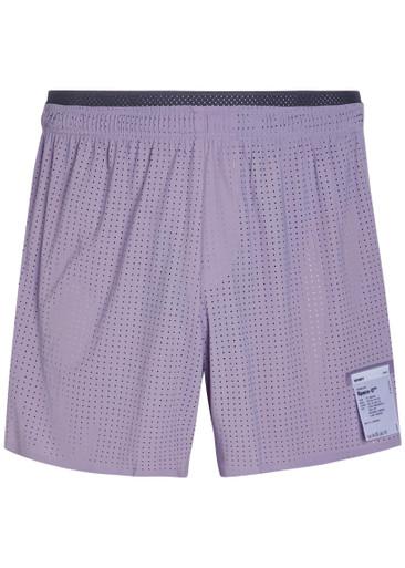 Space-O™ 5 perforated stretch-jersey shorts by SATISFY