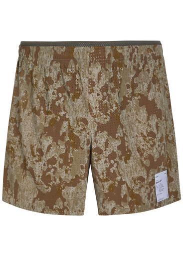Space-O™ 5 perforated stretch-jersey shorts by SATISFY
