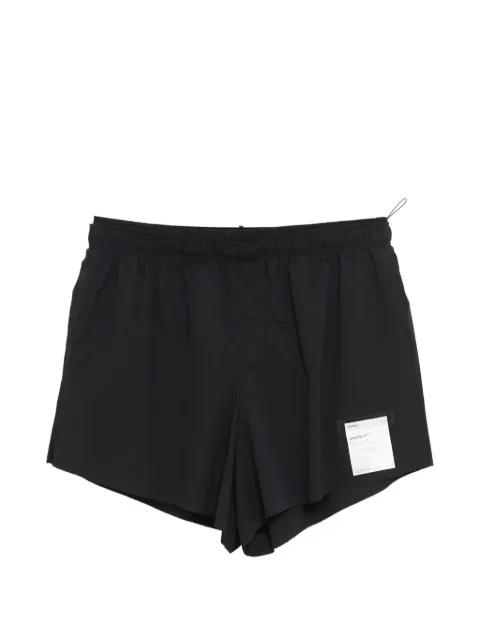 label-detail shorts by SATISFY