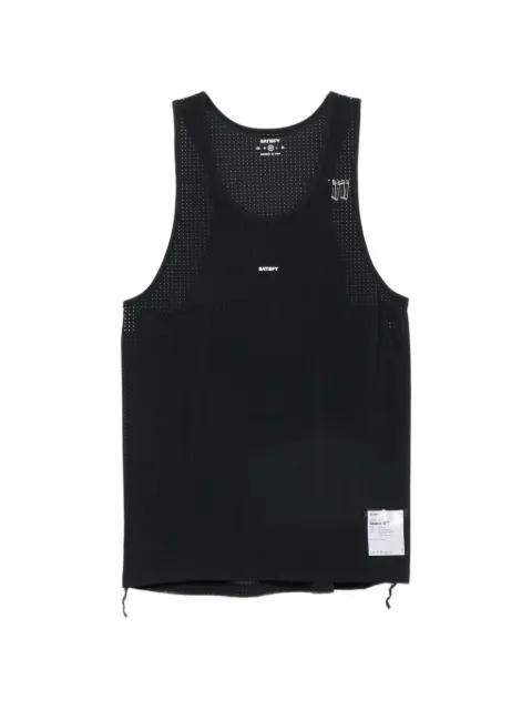 logo-print tank top by SATISFY